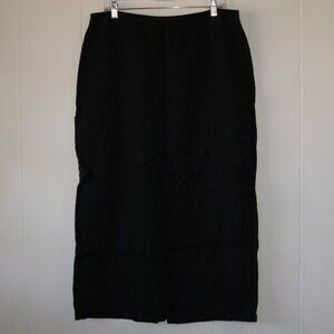 Relle || Women's Linen Black Skirt || Size XL